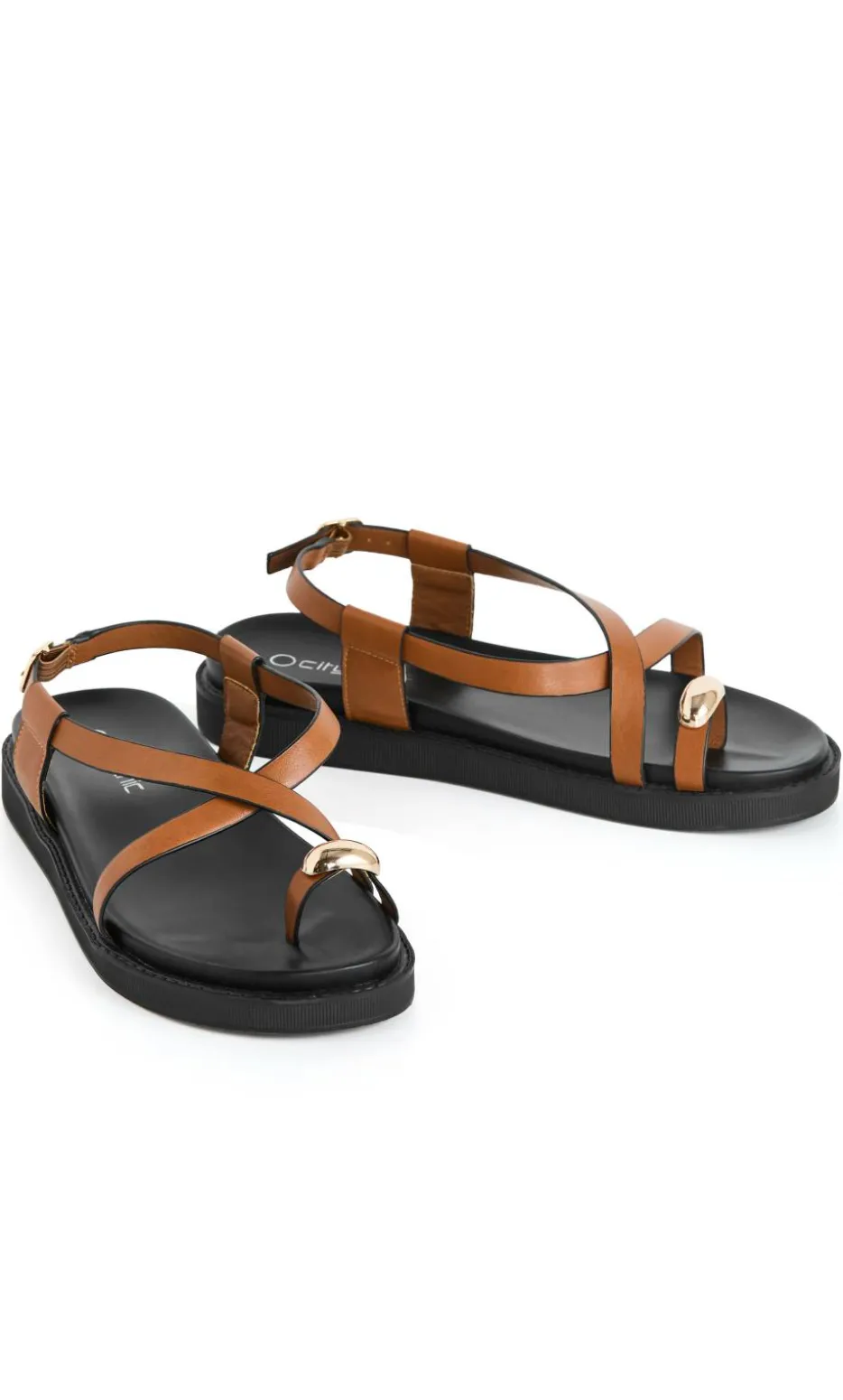 WIDE FIT Chloe Sandal - tan