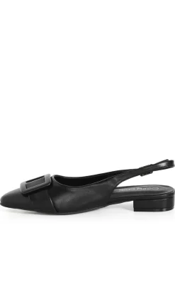 WIDE FIT Elise Slingback Flat - black