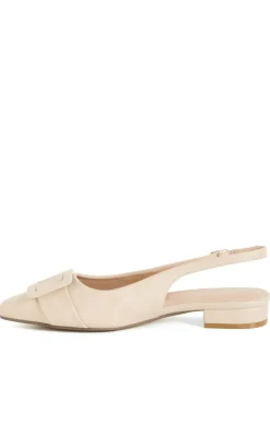 WIDE FIT Elise Slingback Flat - beige