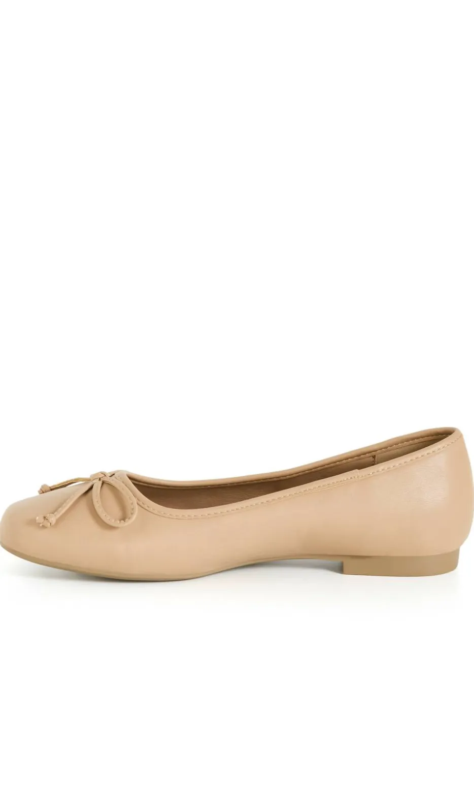 WIDE FIT Ella Ballet Flat - almond