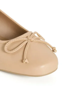 WIDE FIT Ella Ballet Flat - almond