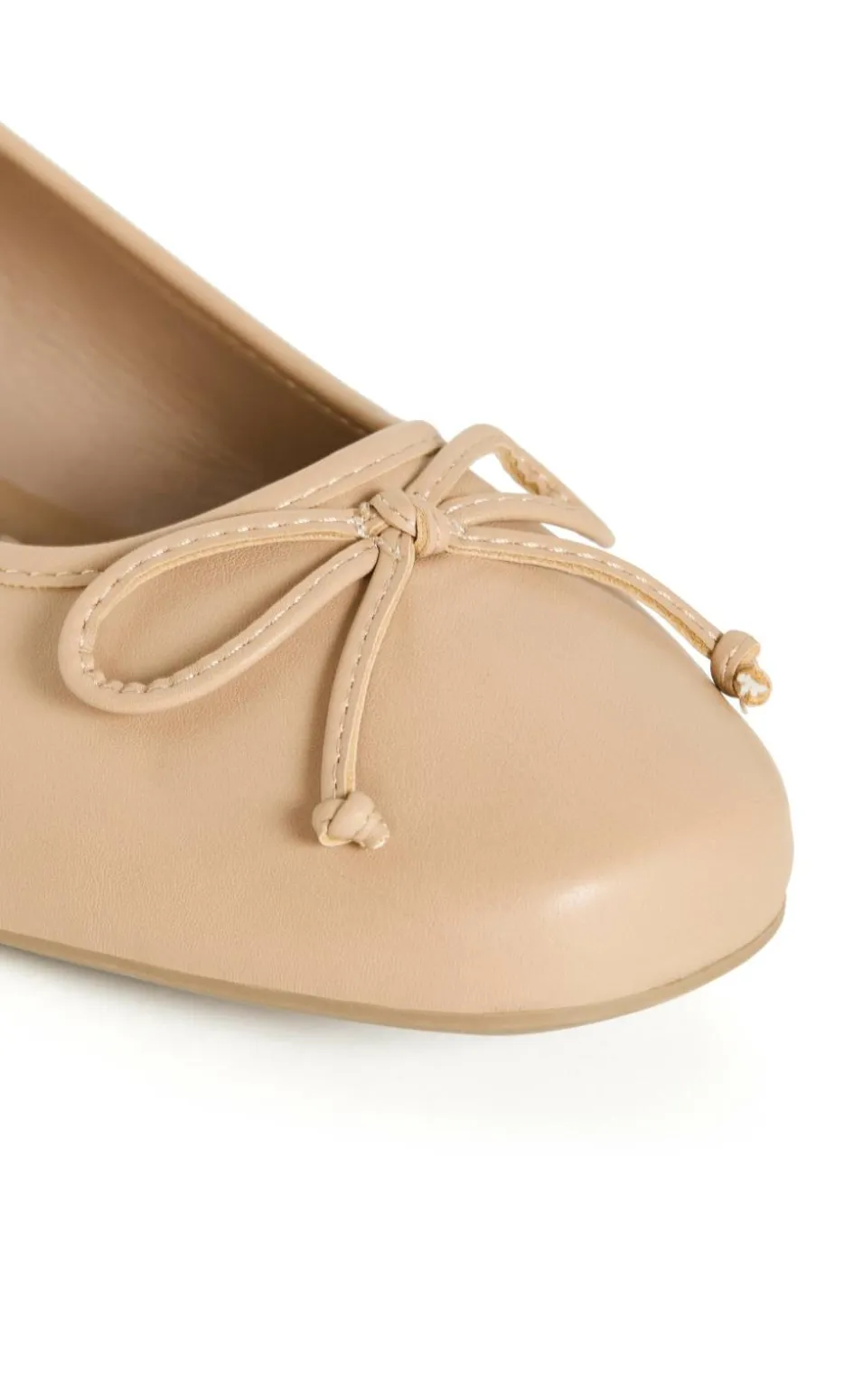 WIDE FIT Ella Ballet Flat - almond