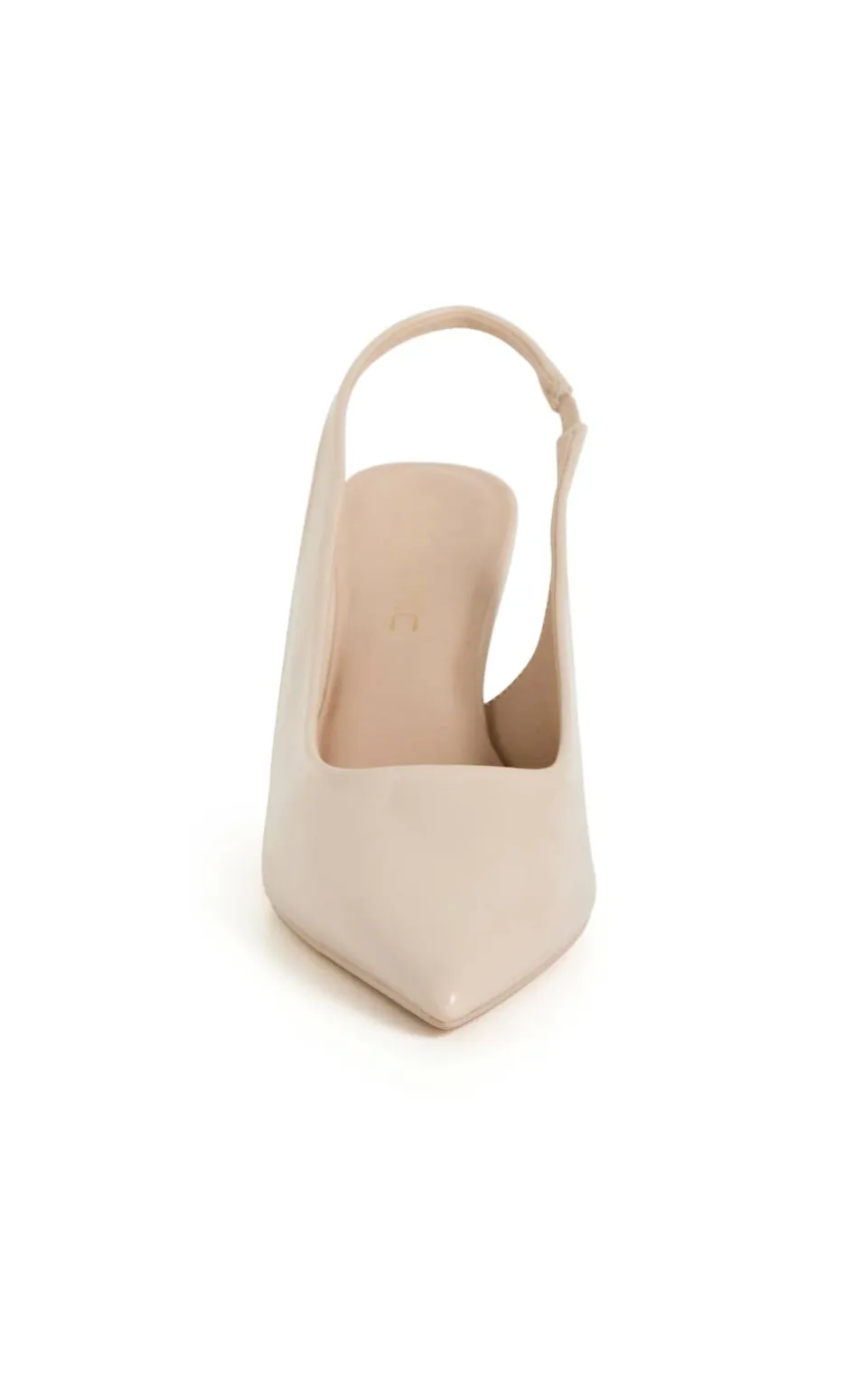 WIDE FIT Ella Slingback Wedge - nude