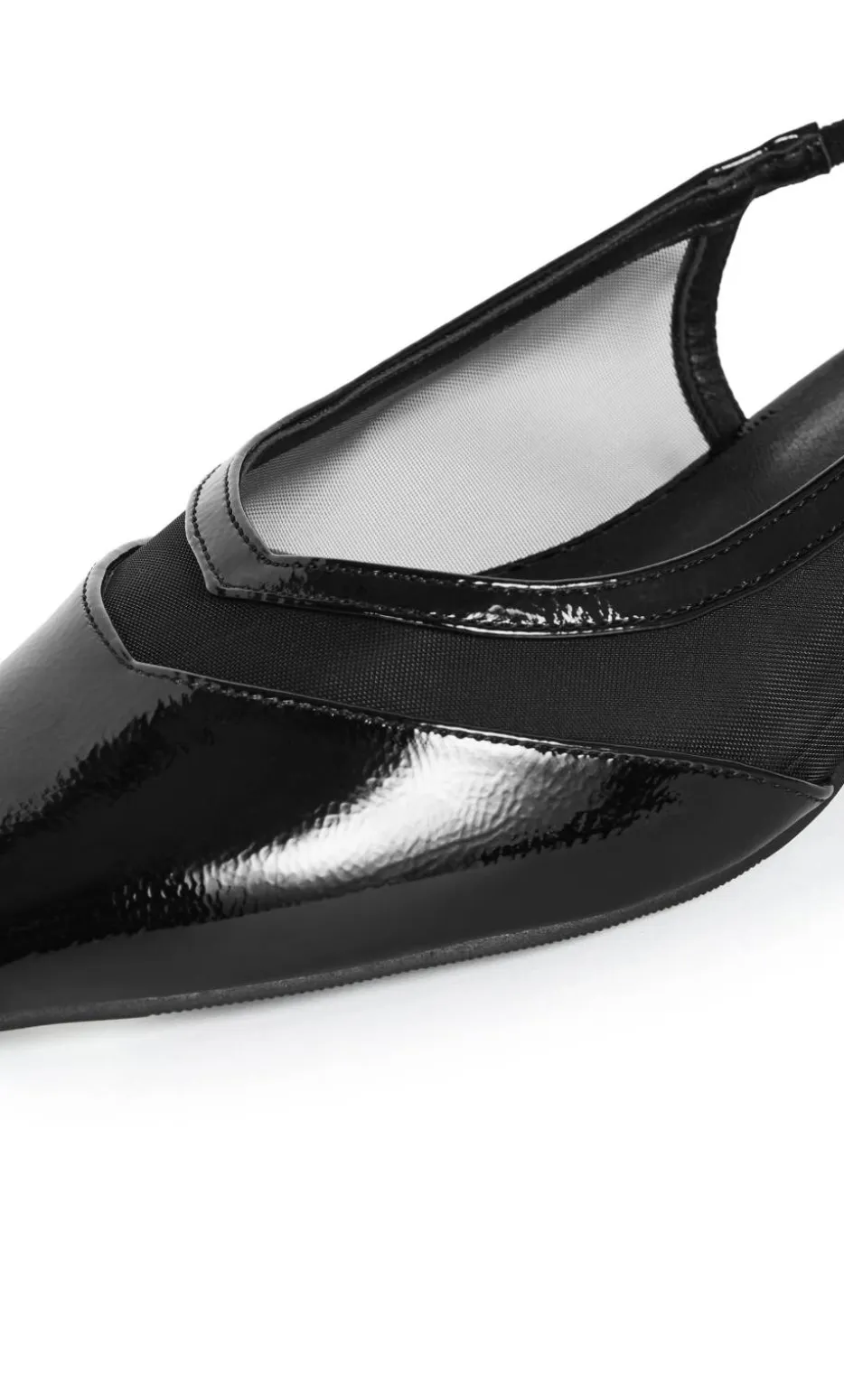 WIDE FIT Elsie Slingback Flat - black