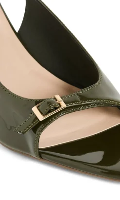 WIDE FIT Eve Slingback Heel - olive