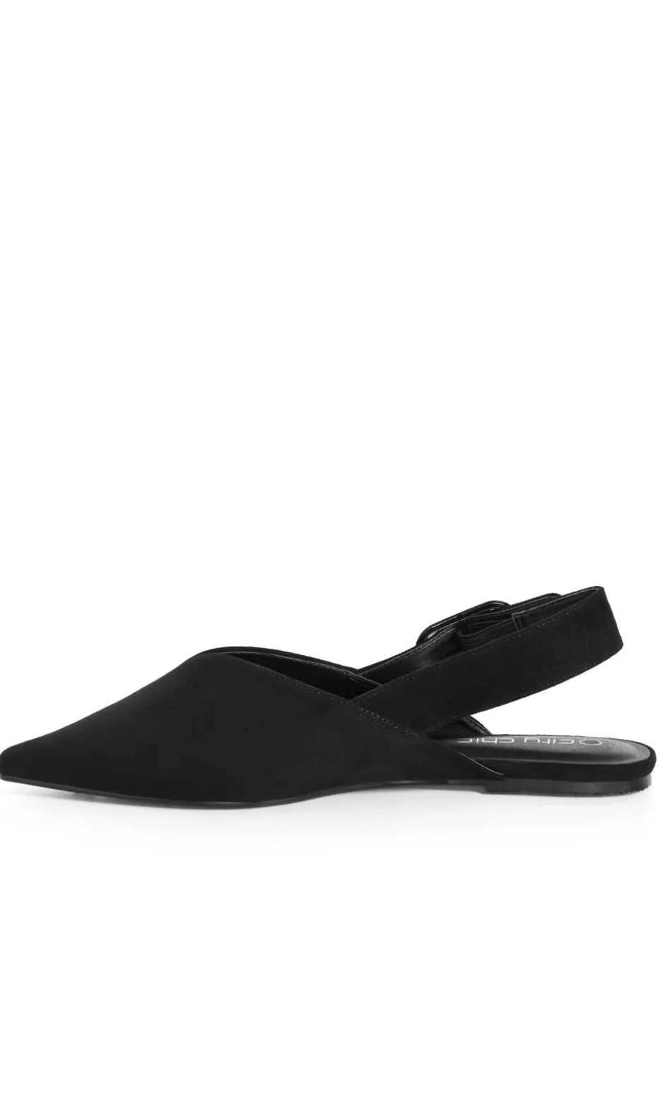 WIDE FIT Gianna Slingback Flat - black