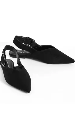 WIDE FIT Gianna Slingback Flat - black