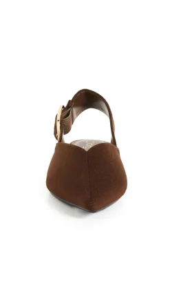 WIDE FIT Gianna Slingback Flat - espresso