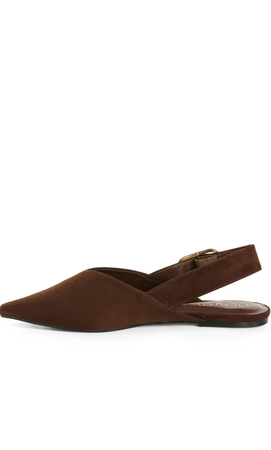 WIDE FIT Gianna Slingback Flat - espresso