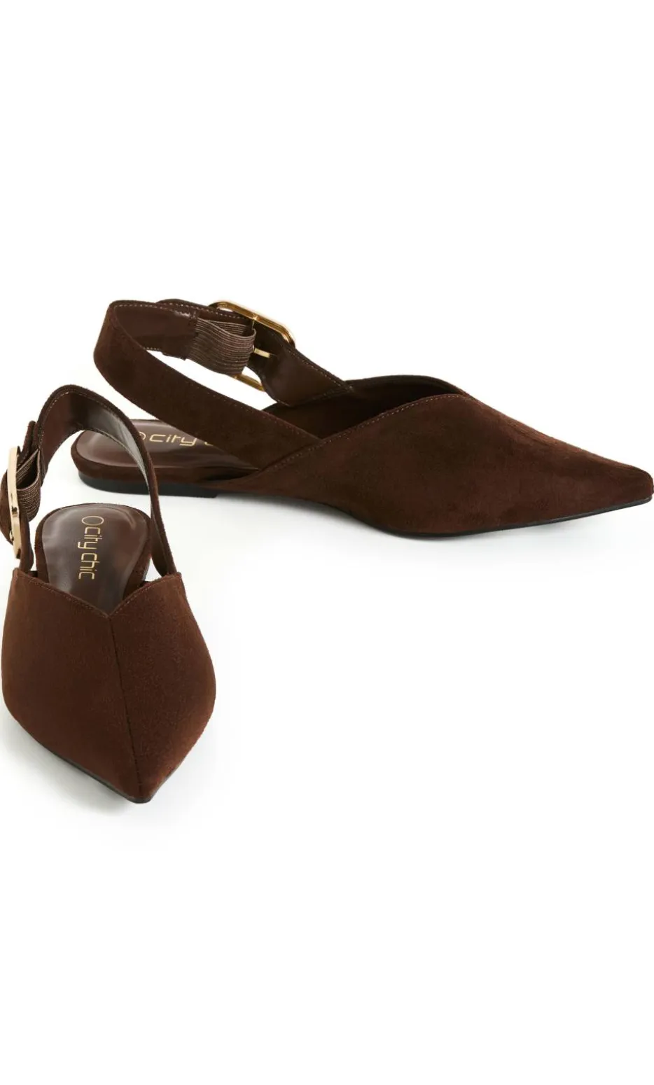 WIDE FIT Gianna Slingback Flat - espresso