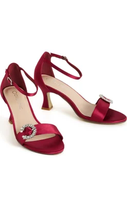 WIDE FIT Glamour Heel - ruby