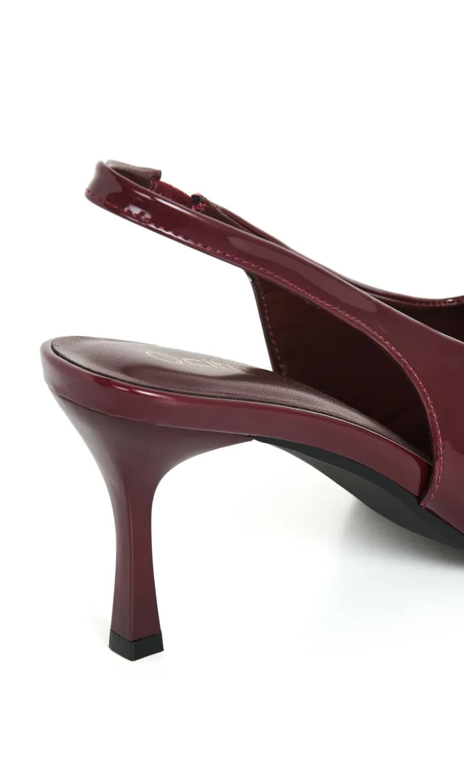 WIDE FIT Jada Slingback Heel - dark cherry
