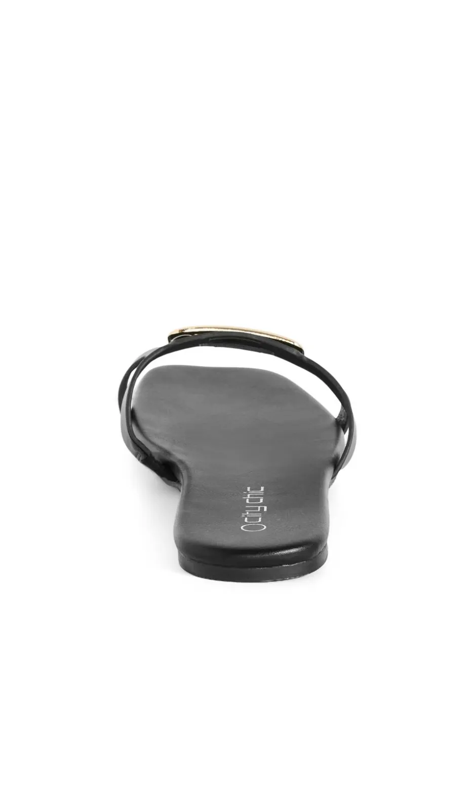 WIDE FIT Jada Square Detail Slide - black