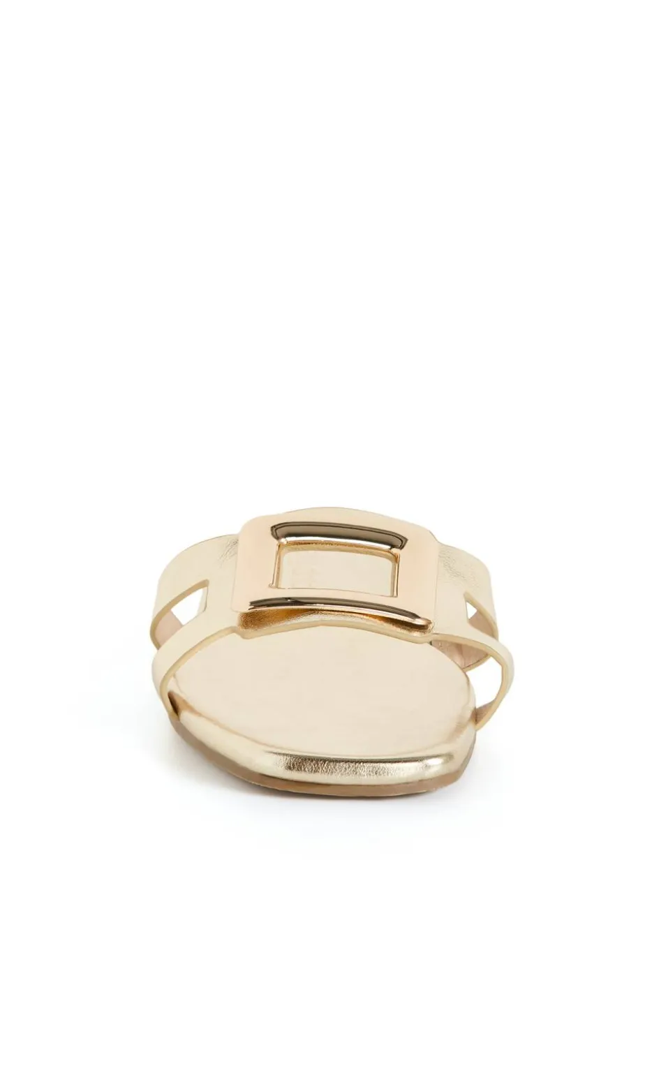 WIDE FIT Jada Square Detail Slide - gold
