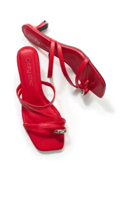 WIDE FIT Jasmine Heel - red