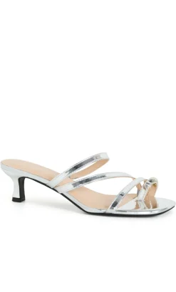 WIDE FIT Jasmine Heel - silver