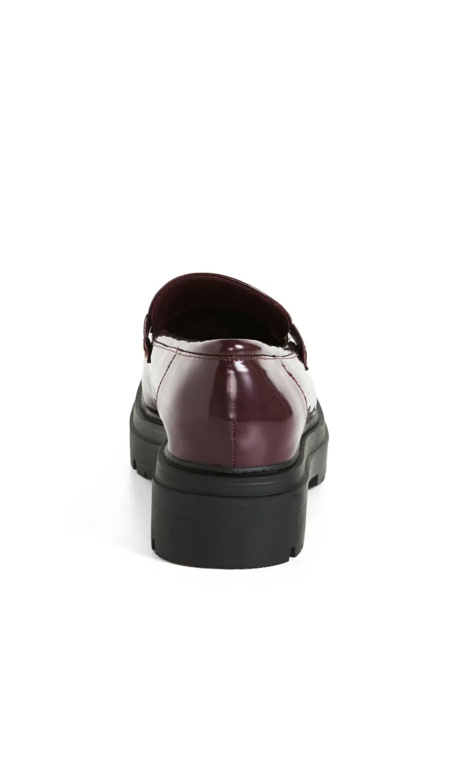 WIDE FIT Leia Platform Loafer - oxblood