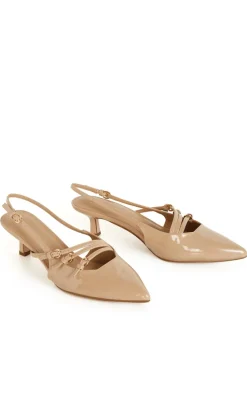 WIDE FIT Novah Heel - almond
