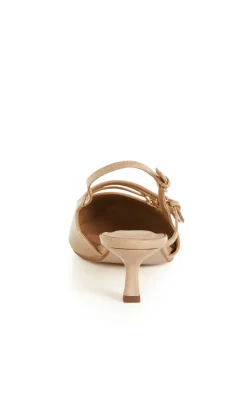 WIDE FIT Novah Heel - almond
