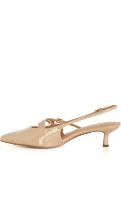 WIDE FIT Novah Heel - almond