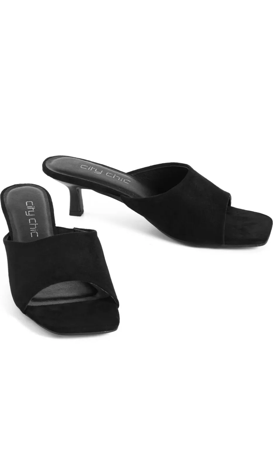 WIDE FIT Nyla Mule - black