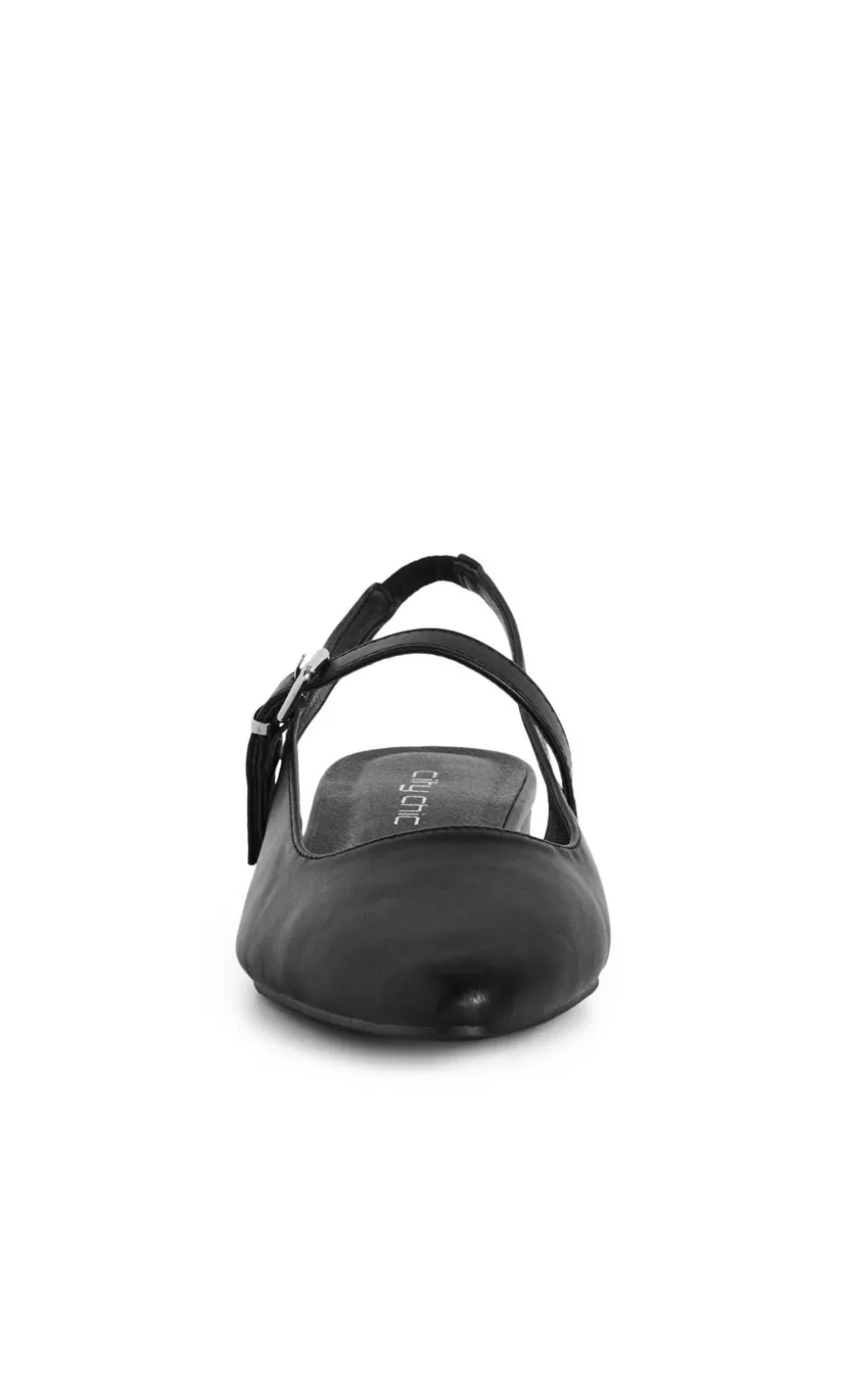 WIDE FIT Peasley Slingback Flat - black matte