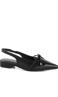 WIDE FIT Piper Slingback Flat - black
