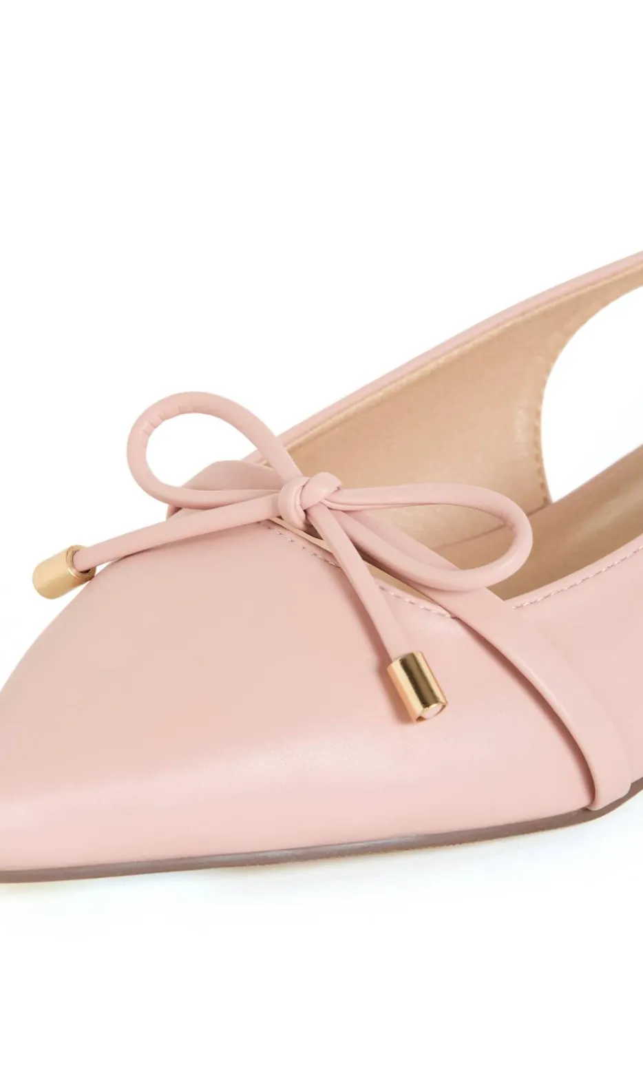 WIDE FIT Piper Slingback Flat - soft pink