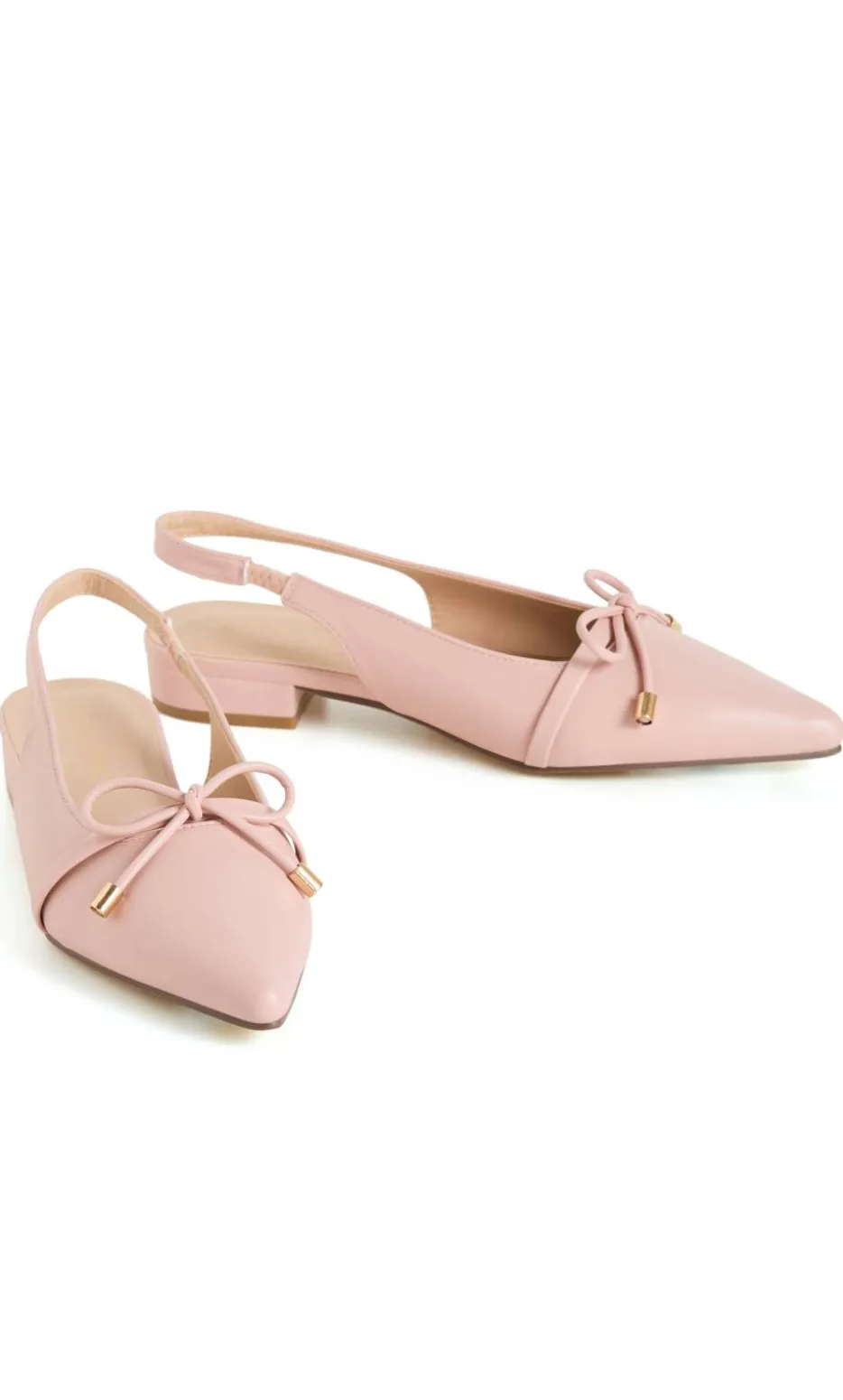 WIDE FIT Piper Slingback Flat - soft pink