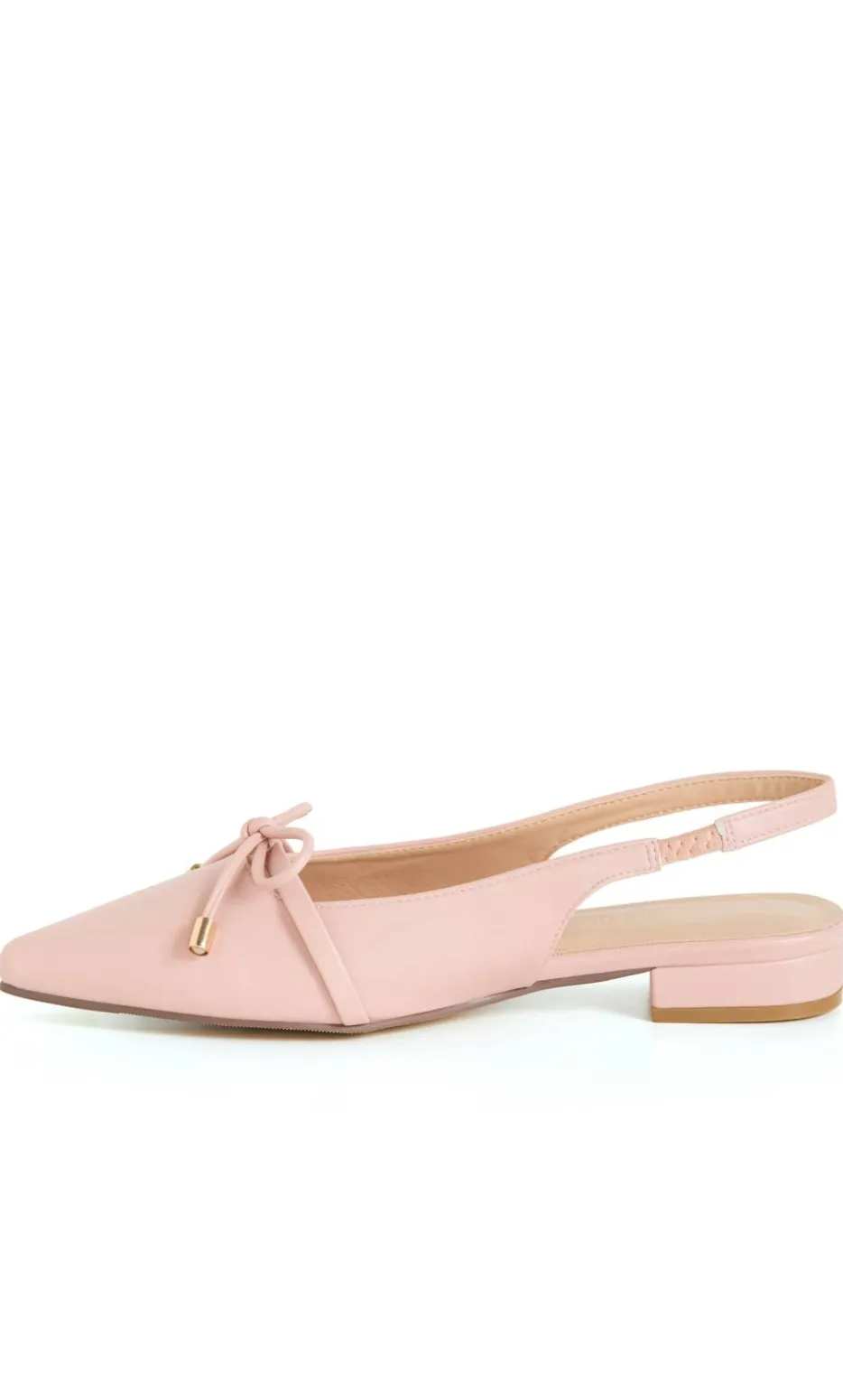 WIDE FIT Piper Slingback Flat - soft pink