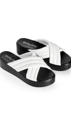 WIDE FIT Prairie Flatform - white