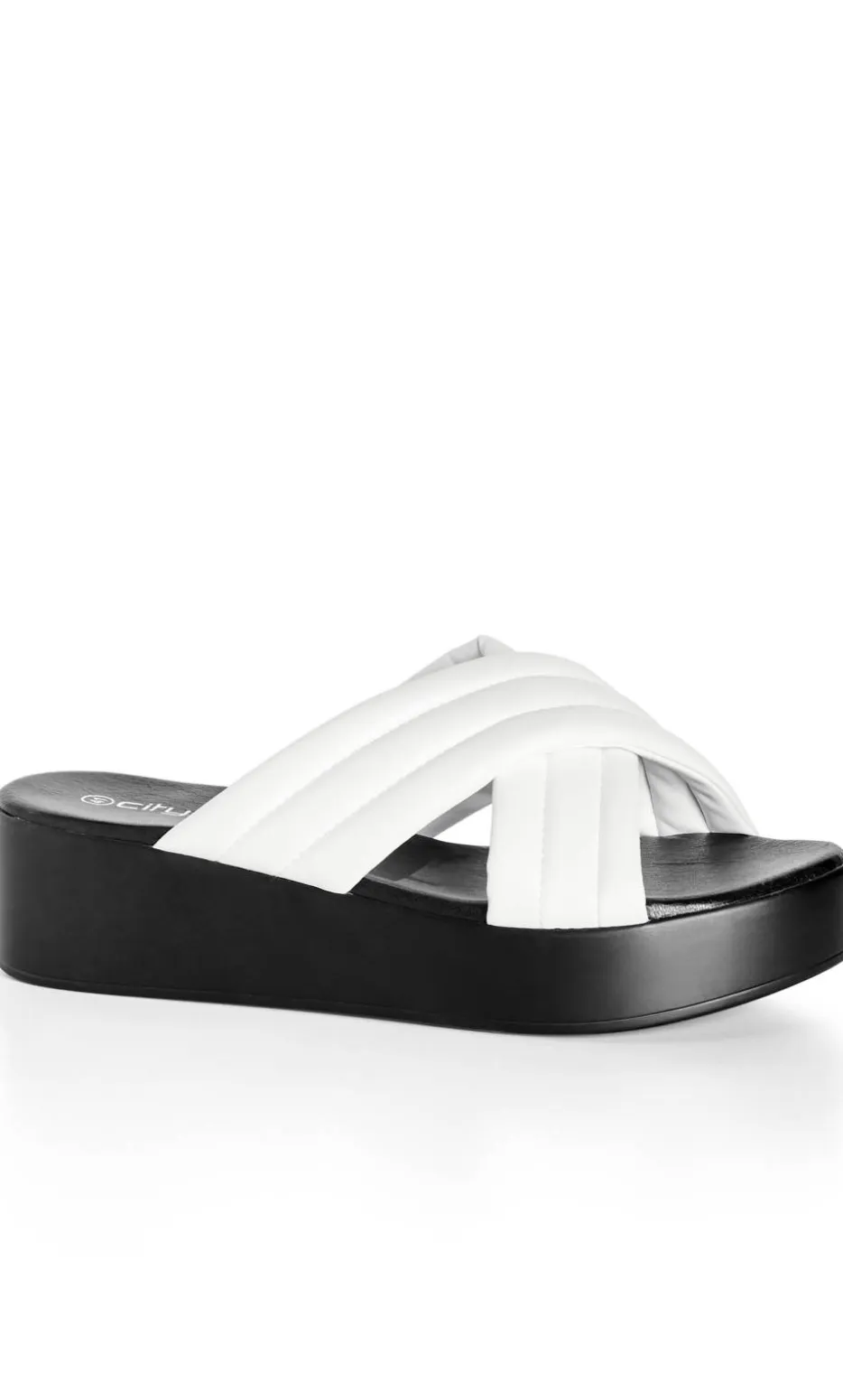 WIDE FIT Prairie Flatform - white