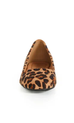 WIDE FIT Rae Leopard Ballet Flat - tan