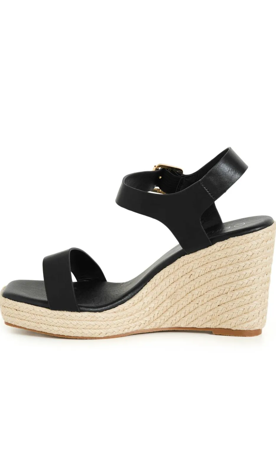 WIDE FIT Sarah Wedge - black