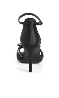WIDE FIT Selene Glam Bow Heel - black