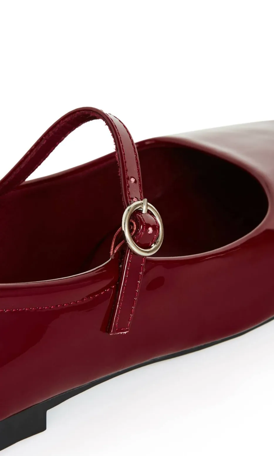 WIDE FIT Sofia Ballerina Flat - burgundy