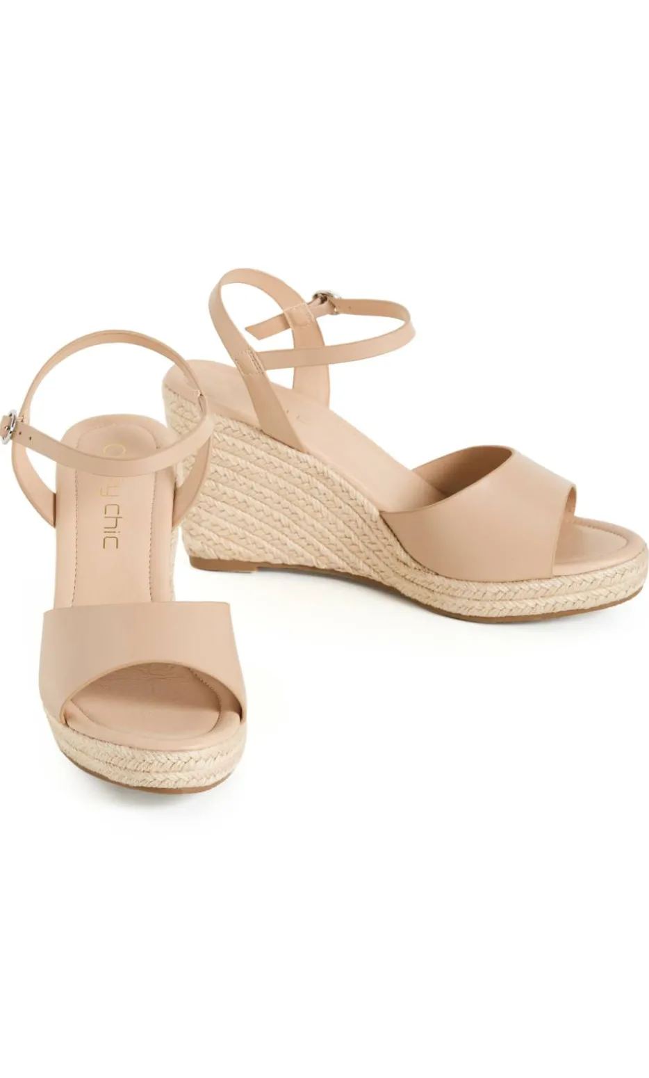 WIDE FIT Suki Wedge - nude