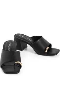 WIDE FIT Tatum Heel - black