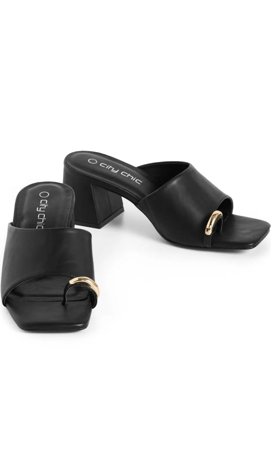 WIDE FIT Tatum Heel - black