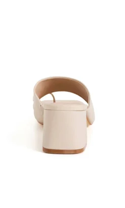 WIDE FIT Tatum Heel - stone