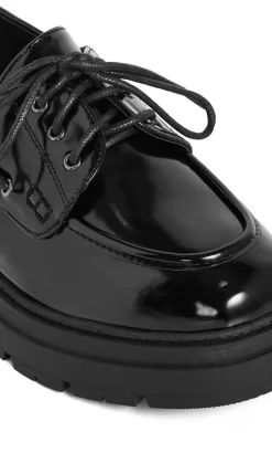 WIDE FIT Tatum Lace-Up Platform - black