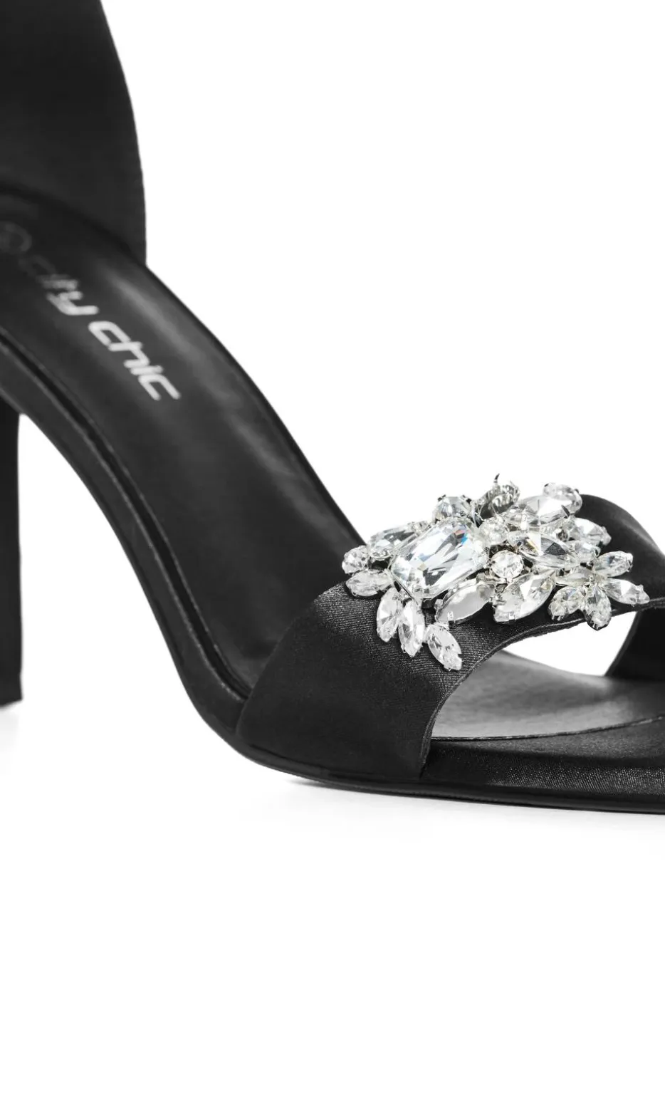 WIDE FIT Totally Glam Heel - black