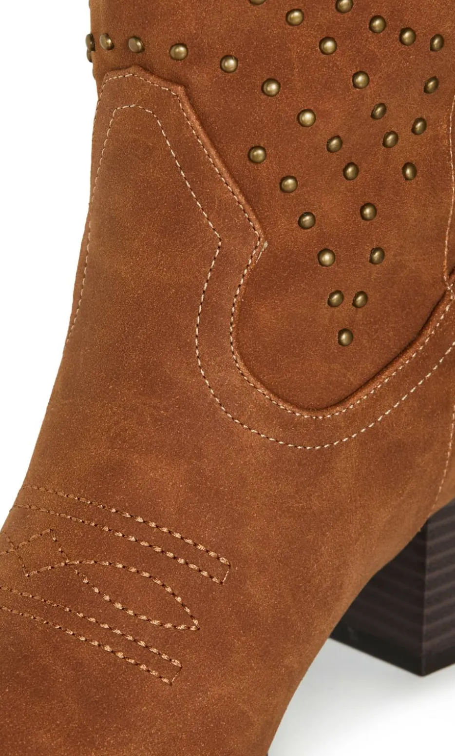 WIDE FIT Western Edge Boot - tan