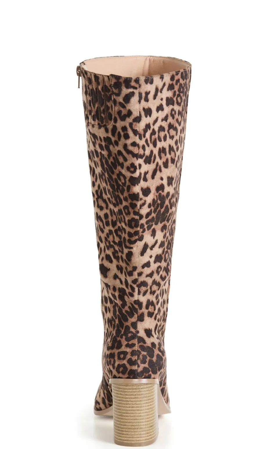 WIDE FIT Wild Leopard Boot - stone