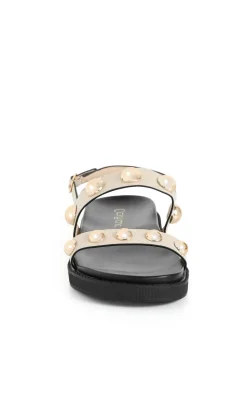 WIDE FIT Wren Sandal - stone