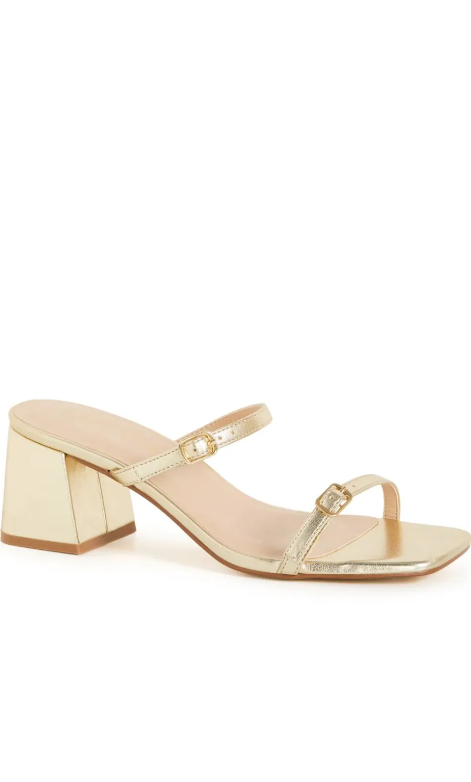 WIDE FIT Yazmine Heel - gold