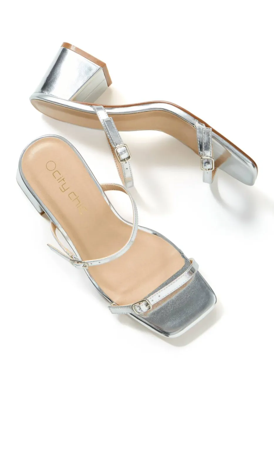 WIDE FIT Yazmine Heel - silver