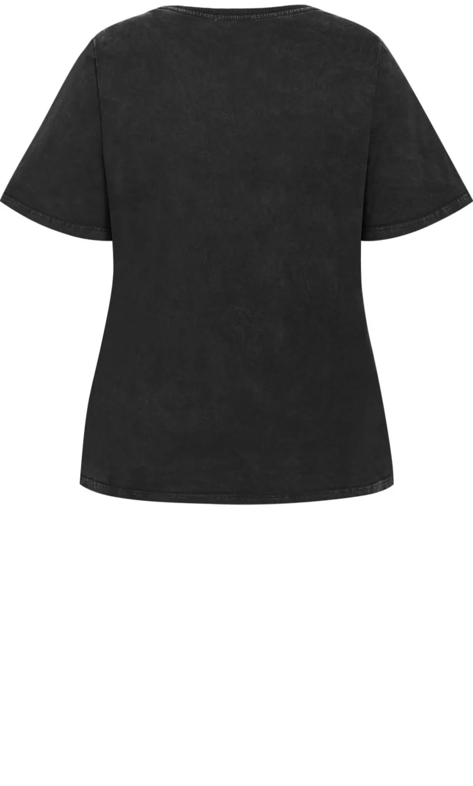 Wild Beauty Tee - black acid wash