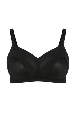 Wireless Maternity Bra - black