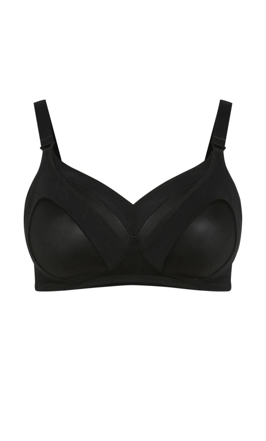 Wireless Maternity Bra - black